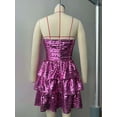 thumbnail image 5 of Sequin Strapless Dress with Ruffle Details (S, Rose), 5 of 5