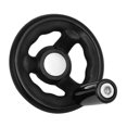 thumbnail image 2 of Unique Bargains 4-inch Diameter Plastic Round Hand Wheel w Revolving Handle, 2 of 4