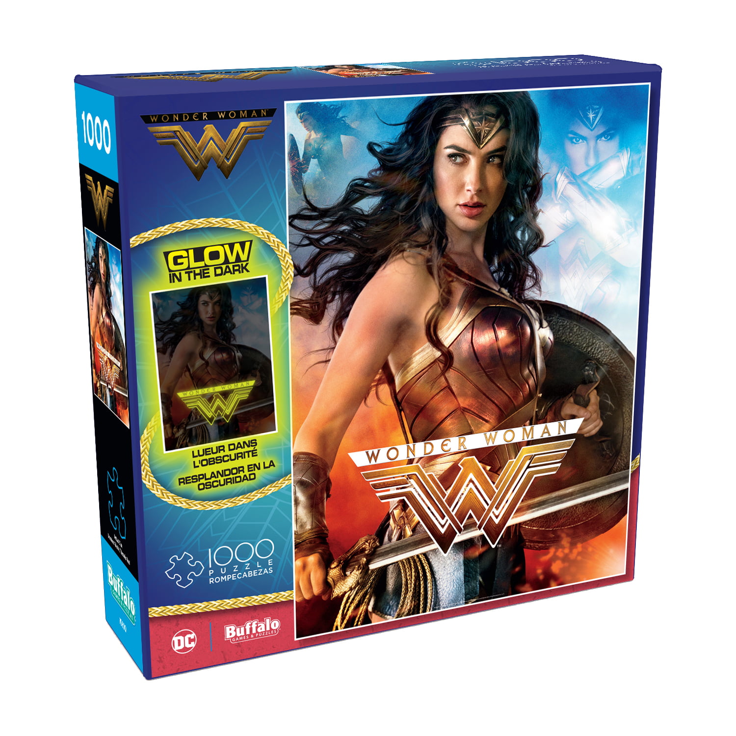 Wonder Woman Glow-in-the-Dark Jigsaw Puzzle: 1000 Pcs ...