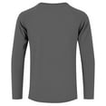 thumbnail image 5 of qolati Long Sleeve Shirts for Men Casual Button Down Henley Pullover Tee Lightweight Classic Fit Sport Athletic T-Shirts Dark Gray XL, 5 of 6