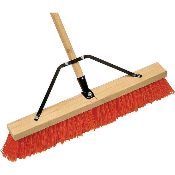 Simple Spaces 1435AJOR Push Broom, RubberGrip Handle