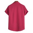 thumbnail image 4 of LSLJS T-shirt pour Hommes Mode Décontractée Manches Courtes Col Montant Chemise Décontractée Manches Courtes Col Montant, 4 of 7