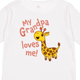 thumbnail image 4 of Inktastic My Grandpa Loves me- cute giraffe Boys or Girls Long Sleeve Toddler T-Shirt, 4 of 5