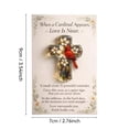 thumbnail image 3 of Cardinal Pocket Hug, Inspirational Acrylic Cross with Poem, Handmade Sympathy Keepsake Gift, Memorial Remembrance Token, Spiritual Encouragement Token, Desk Decor Piece, 3 of 6