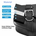 thumbnail image 3 of PU Leather Motorcycle Saddle Bags Saddlebag Luggage Bag Fit for Sportster 883 Dyna, 3 of 4