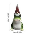 thumbnail image 3 of Gnome Riding Frog Garden Statue - Miniature Resin Sculpture, Faceless Design, Durable, for Patio, Living Room, Desk Display, 3 of 6
