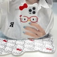 thumbnail image 3 of INS Cute Glasses Simple Lovely Hello Kitty Phone Case For iPhone 16 15 14 13 12 11 Pro Max XR XS MAX 16 PLUS Case  Back Cover, 3 of 8