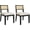 Black, variant on Rattan Dining Chairs Set of 2, French Country Kitchen Chairs with Rattan Back, Modern Mid Century Dining Room Chair with Wooden Legs for Dining Room/Kitchen/Bedroom/Living Room, Natural