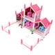 thumbnail image 3 of KAKOWELY Modelo de castillo de bricolaje, castillo de princesa, casa de muñecas pequeña de plástico, castillo, rompecabezas, luces, casa de villa, 3 of 5