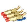 Valve Air Conditioning Refrigerant 3PCS Color Coded R410A R134A Shut Valves for AC HVAC Refrigeration Hoses