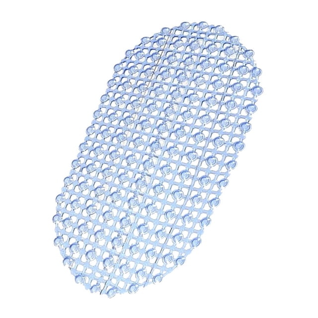 Alfombrilla antideslizante para baño de PVC azul Bewildely