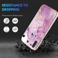 thumbnail image 3 of Compatible with Samsung A11 Case Marble Silicone,Full Body Protection Shockproof Samsung Galaxy A11 Phone Case Thin Hard PC and Soft TPU Pink Cover (Purple), 3 of 14