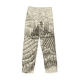 thumbnail image 3 of Vsdgher Vineyard Landscape Print Mens Pajama Pants Sleep & Lounge Pants, PJ Bottoms With elastic waistb and Pockets, 3 of 5