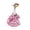 Pink, variant on Porch Goose Outfit Goose Apparel Set 23 Inch Floral Print Dress Bonnet Easter Spring Outdoor Garden Goose Wear(White-23in)