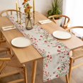 thumbnail image 3 of Valentine's Day Table Runner - 70 Inch Long, Kitchen Dining Table Runner Dresser Scarves, Watercolor Love Flowers Leaves Plants Beige Farmhouse Decor for Coffee Tables Wedding Party Banquet, 3 of 8