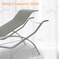 thumbnail image 4 of Ensemble de 3 Chaises Longues d'Extérieur – Chaises Longues de Patio Inclinables Réglables avec Table d'Appoint en Aluminium, Résistantes aux Intempéries, Robustes pour le Bord de la Piscine, le Jardin, la Plage et la Cour Arrière – Couleur Claire, 4 of 8