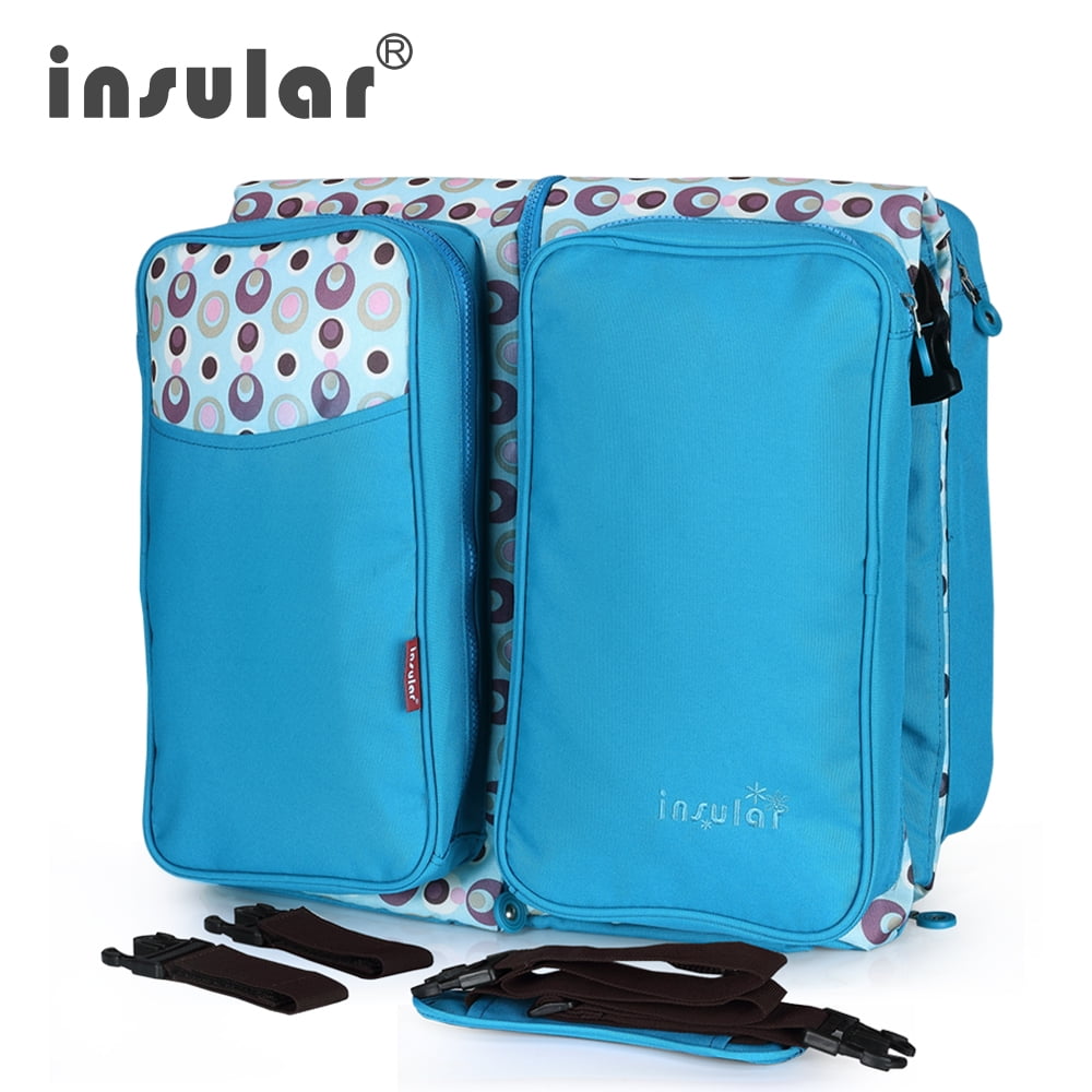 BACKPACK BAG TROLLEY INSULAR BABY MULTIFUNCTIONAL BABY-BOTTLE CHANGER DIAPERS 