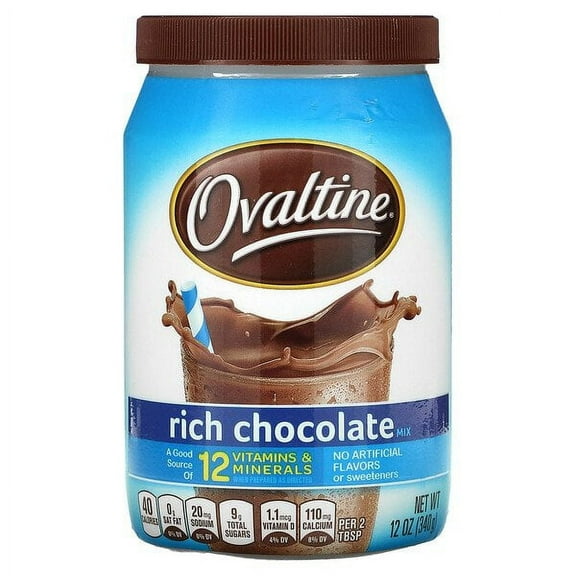 Ovaltine, Rich Chocolate Mix, 12 oz