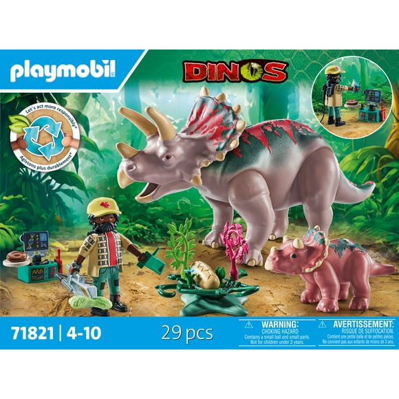 Playmobil Triceratops Family Play Set