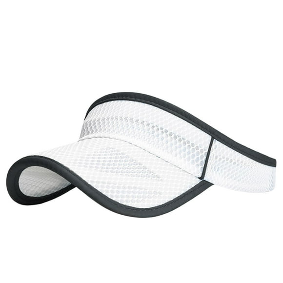 Sombrero de verano ligero con visera para senderismo, festivales y ciclismo. blanco