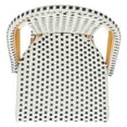 thumbnail image 6 of SAFAVIEH California Outdoor Patio Bar Stool, White/Navy, 6 of 12