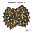 thumbnail image 3 of Placemats Set of 4 / 6, Hockey sticks Dark gray Placemats for Dining Table Indoor/Outdoors Heat Resistant Washable Placemats 18" x 12", 3 of 8