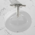 thumbnail image 6 of Boyel Living 19 in Undermount Oval Bathroom Sink, Ceramic Bathroom Sink with Overflow in White, 6 of 6