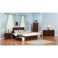 thumbnail image 3 of Leo & Lacey Madison King Wood Platform Bed & Storage Drawers in Walnut, 3 of 4