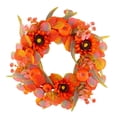 thumbnail image 2 of Bcylexb Fall Floral Wreath for Front Door, 17.7" Artificial Hanging Door Wreath Seasonal Decorations for Wall Porch Window Home, 2 of 7