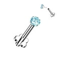 thumbnail image 6 of BodyJewelryOnline Labret Implant Grade Titanium Threadless Push in Flower Base Flat Back Men Women, 6 of 12