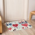 thumbnail image 6 of Valentine's Day Non-Slip Polyester Door Mat Floor Mats Bath Rugs Machine Washable, 6 of 6