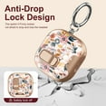 thumbnail image 4 of ELEHOLD Full Body Case for Airpods 4th Gen, Shockproof Protective Case with Keychain, 90° Hidden Stand, Safety Lock,B, 4 of 7