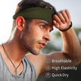 thumbnail image 5 of Mens Headband 4 Pack, Unisex Sports Headbands, 5 of 5