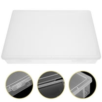 HEMOTON Office Document Box Portable Project Case Certificate Holder Plastic File Storage Box (Flat Style)