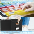 thumbnail image 4 of LANNEY File Organizer Box with Lid and Slides, Portable Folders Freestanding Document Organizer Hanging Legal Size Paper Files, 4 of 9