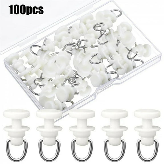 100Pcs Plastic Curtain Track Glider Ceiling Sliding Curtain Track Hooks Drapery Rail Roller Carrier Shower Curtain Pulley Window