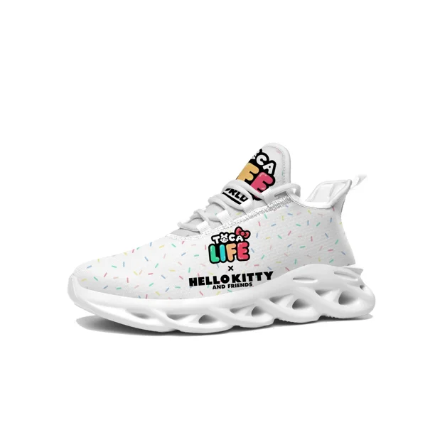 Zapatillas deportivas Toca Life World de dibujos animados para hombre, mujer y adolescente, de alta calidad, a la moda, con cordones, hechas a medida.