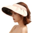 thumbnail image 2 of Windfall Sun Visor Hats Women Large Brim Summer UV Protection Beach Cap, 2 of 5