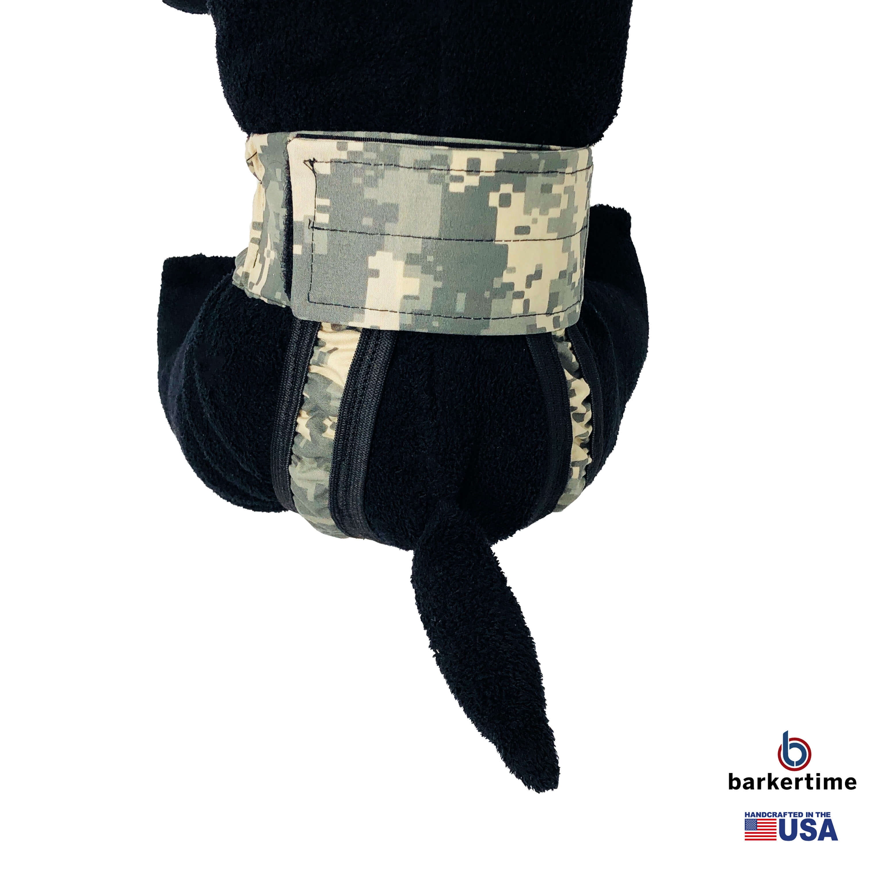 Barkertime Digital Camo Waterproof Washable Cat Diaper Pull-up - Made in USA