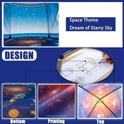Rocket Ship Play Tent for Kids, Astronaut Spaceship Space Themed Pretend Playhouse Indoor Outdoor Games Party Children Pop Up Foldable Tent Birthday Toy for Boys Girls Toddler Baby,53 x 40 (DxH)