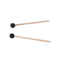 thumbnail image 4 of 2 baquetas etéreas de goma con cabeza redonda y mango de madera, accesorios de percusión para tambores y martillos., 4 of 14
