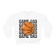 thumbnail image 4 of Retro Game Day Women's Basketball Lover Gift Vintage Unisex Sweatshirt, 4 of 6