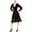 black, variant on Rachel Roy Womens Ruffled Wrap Dress, Black, 2