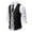 Black, variant on Aueoeo Men's Dress Vests Suit Twill Cloth Waistcoat Formal Business Slim Fits V-neck Sleeveless Jacket with Button