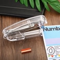 thumbnail image 6 of Acrylic Stapler, Portable Stylish Manual Effortless Desktop Accessories Stapler, Gold, 6 of 6