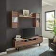 thumbnail image 7 of Modway Visionary 2 Piece Entertainment Center in Walnut Black, 7 of 7