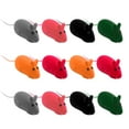 thumbnail image 3 of 12 juguetes divertidos para mascotas, ratones de peluche de dibujos animados, juguetes para gatos, ratones simulados, juguetes para gatos y perros (colores aleatorios), 3 of 5