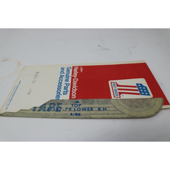 NEW OEM HARLEY FLH LOWER RIGHT DECAL RED 61357-79