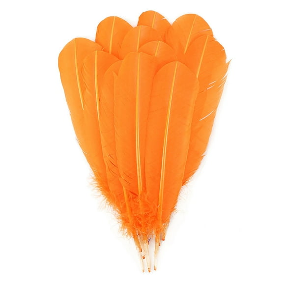 Zucker Feather Products Turkey Quills Selected - Right Wing - 10-12" - Mango