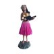 thumbnail image 1 of Muñeca hawaiana para salpicadero, muñeca en miniatura para salpicadero, figura hawaiana de resina, recuerdo decorativo de 6,3 "para adorno, decoración falda roja rosa, 1 of 8